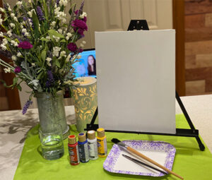 Canvas and paint set