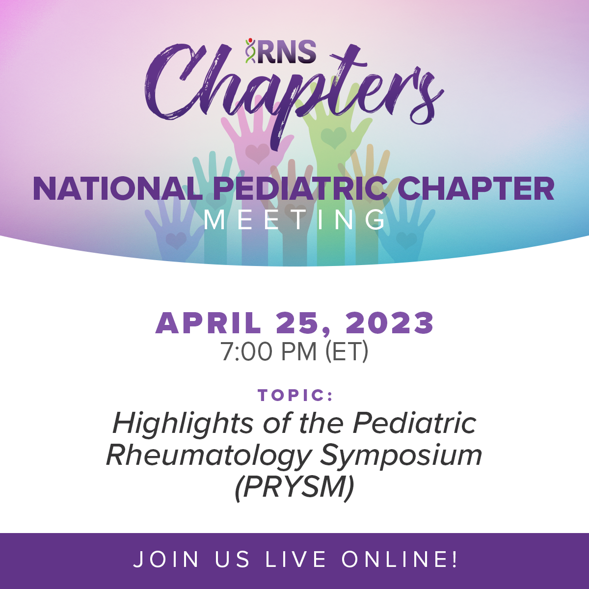 National Pediatric Chapter - April 25, 2023